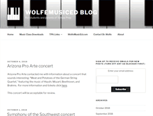 Tablet Screenshot of blog.wolfemusiced.com